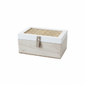 Whitewashed Rattan Box