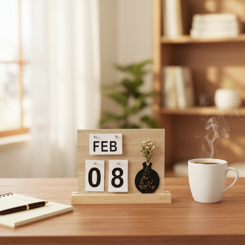 Wooden Calendar Lifestyle