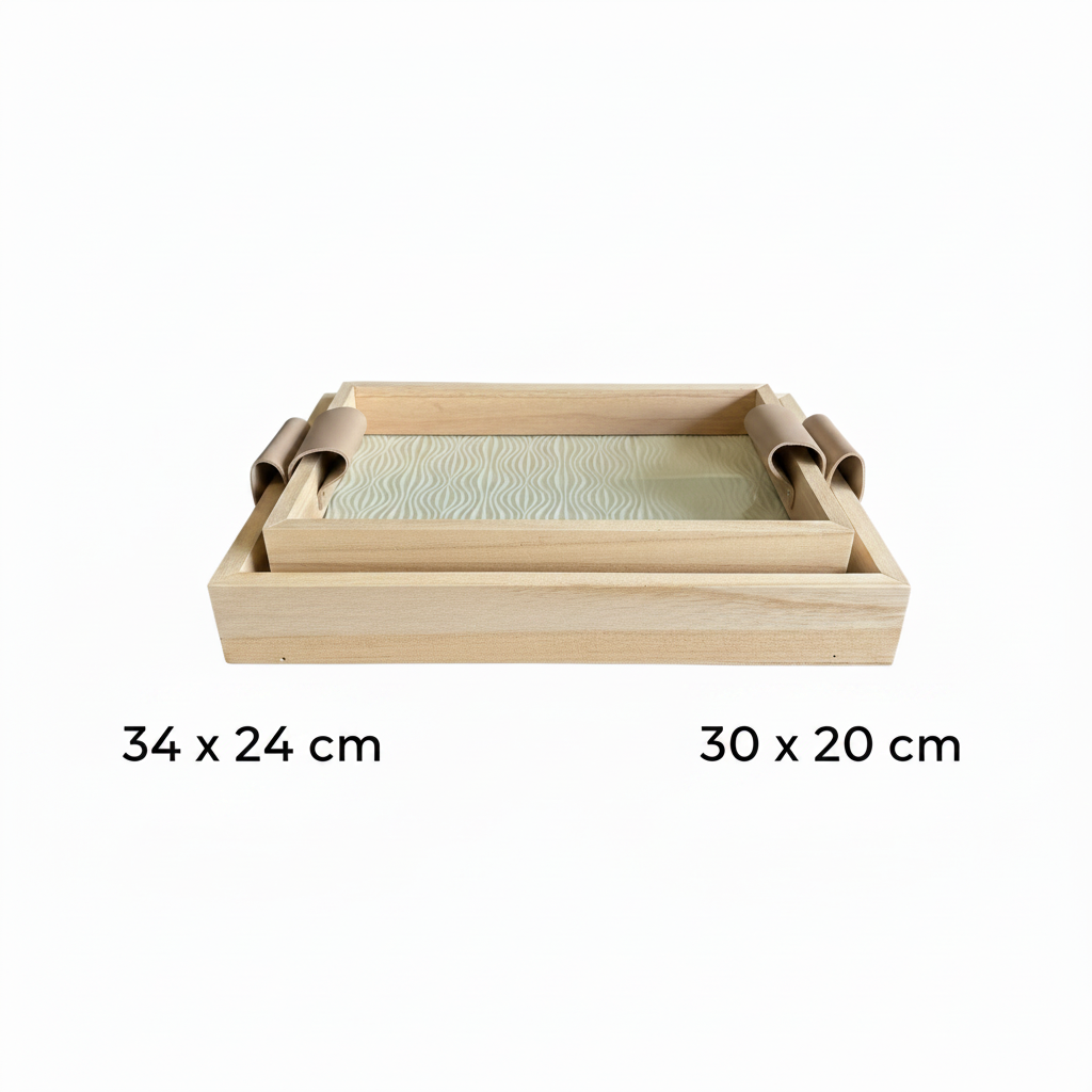 Wooden Trays with Dimensions