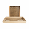 Woven Diamond Tray Set