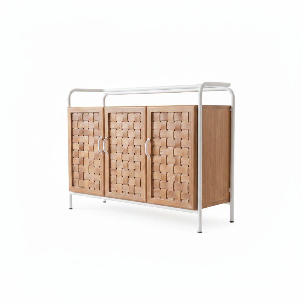 Woven Sideboard 3/4 Angle