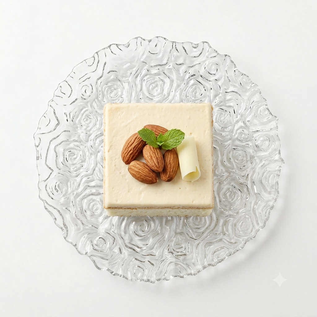 Rose Glass Plate 15cm - Half Dozen