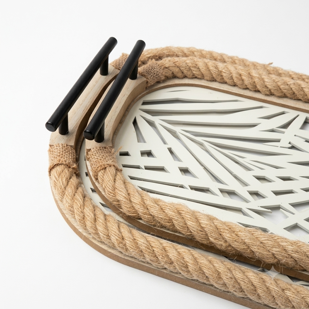 Rope & Wood Tray