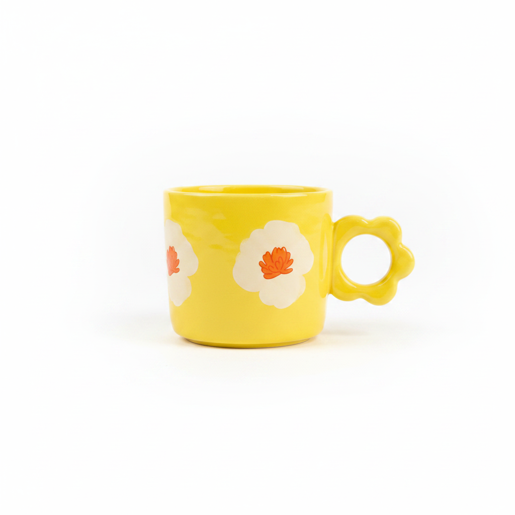 Yellow Daisy Ceramic Mug