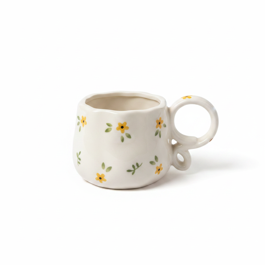 Yellow Daisy Ceramic Mug