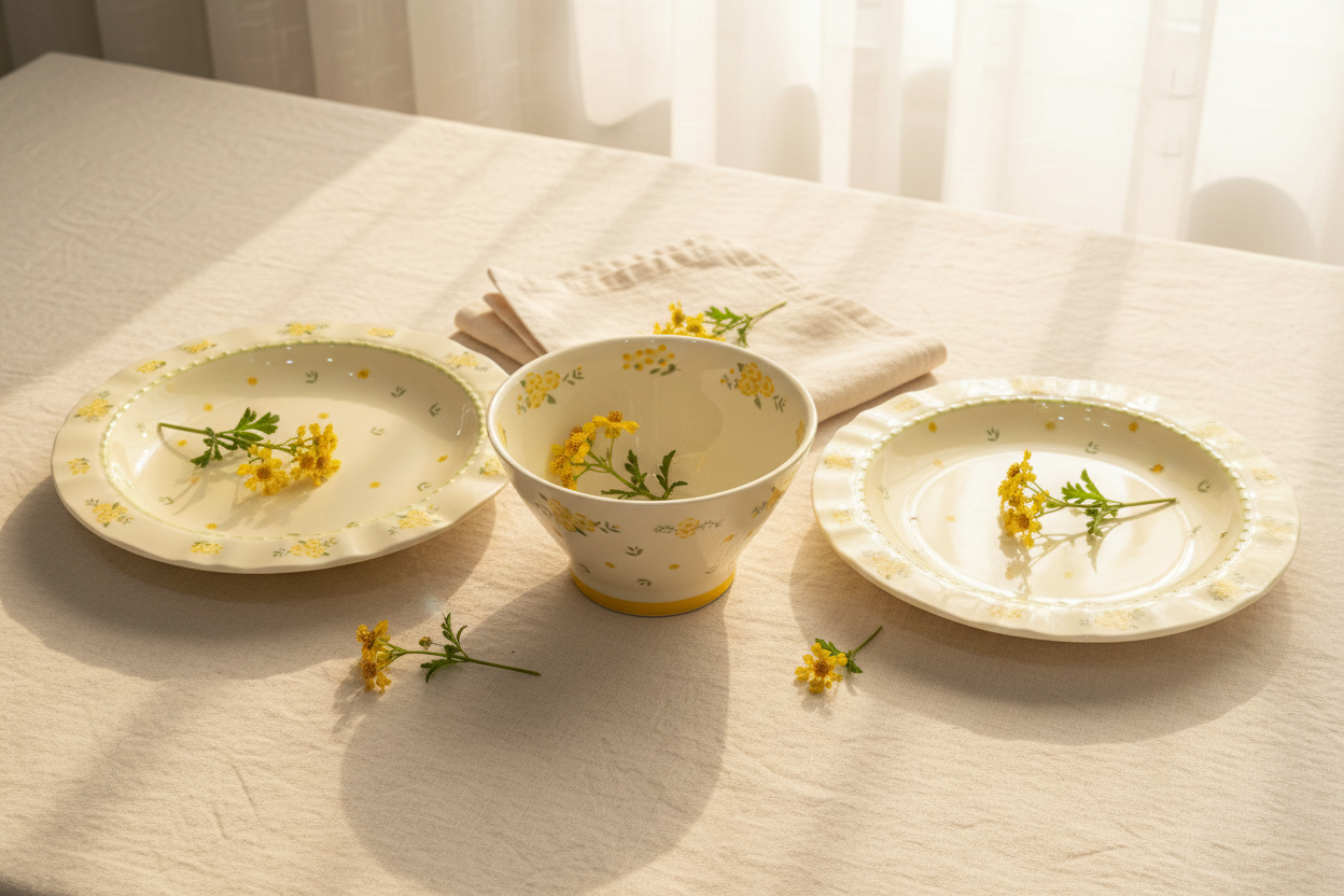 Yellow Floral Collection Lifestyle