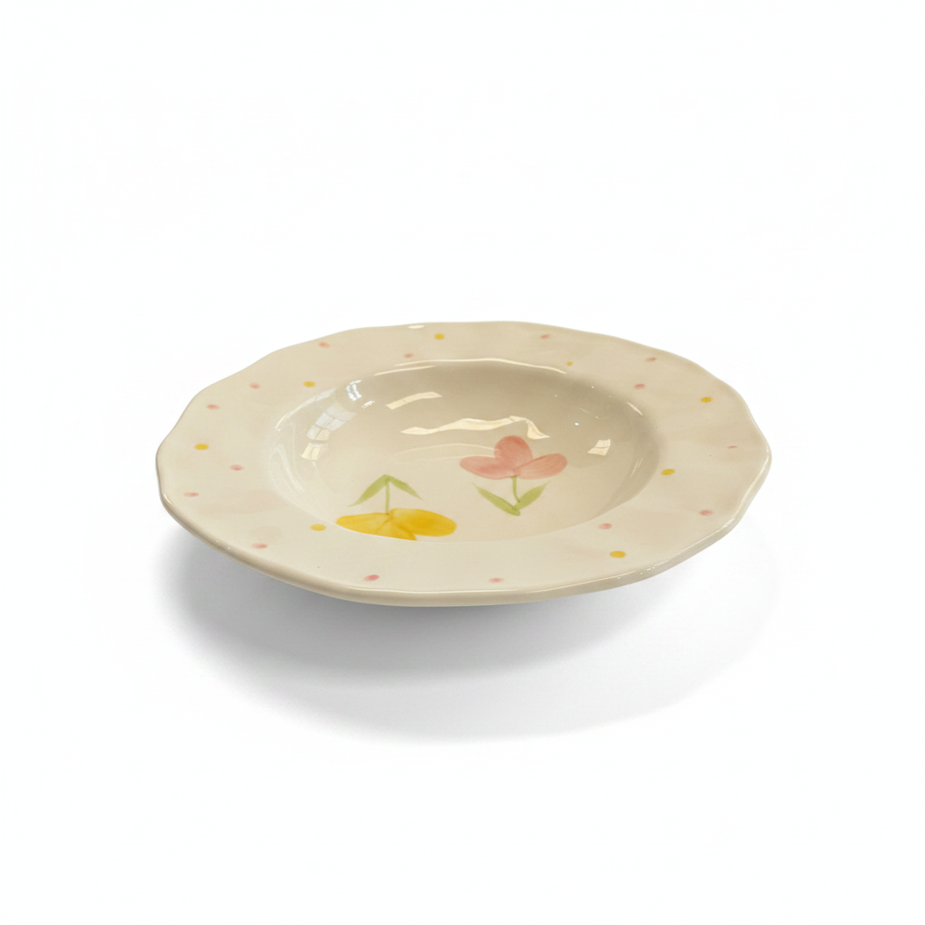 Yellow Pink Plate – 45° Interior View
