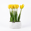 Artificial Yellow Tulip Pot 40cm